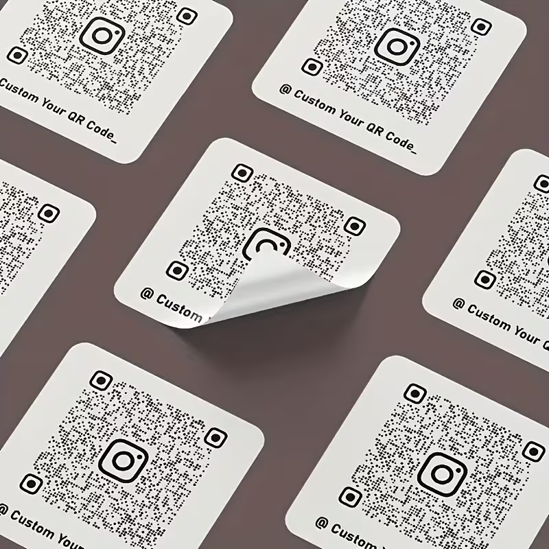 100 QR-Code Aufkleber für Restaurant Tische