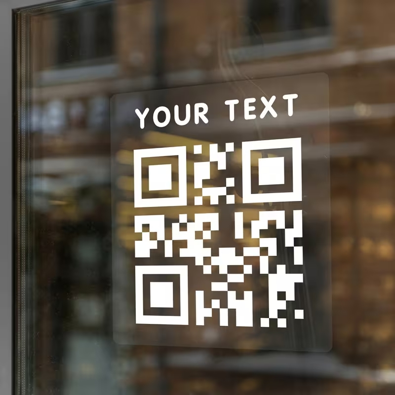 Großer QR-Code Aufkleber für Eingangsbereich